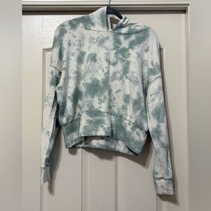 Aerie Mint and White Tie-Dye Sweatshirt